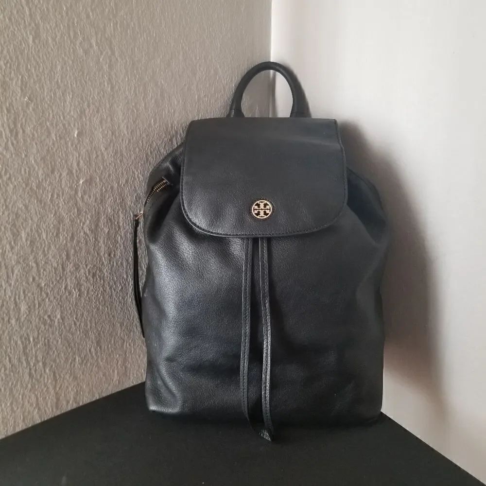 Tory Burch Leather Backpack - Picture 1 of 13